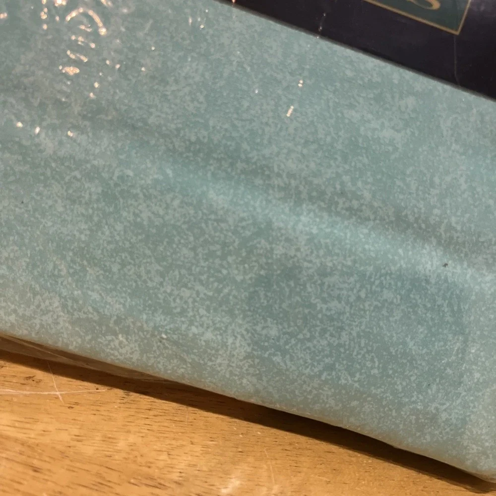 Vtg Dan River Full Flat Sheet Turquoise Julep Colours by Alexander Julian‎